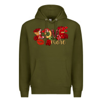 Army Green Love more Valentine's Day Premium Hoodie - FaDigitalArtStudio