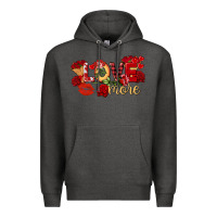 Charcoal Heather Love more Valentine's Day Premium Hoodie - FaDigitalArtStudio
