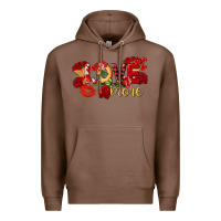 Chestnut Love more Valentine's Day Premium Hoodie - FaDigitalArtStudio