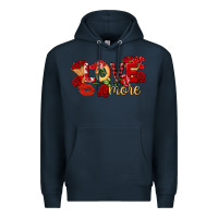 Navy Love more Valentine's Day Premium Hoodie - FaDigitalArtStudio