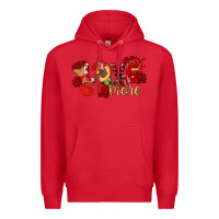 Red Love more Valentine's Day Premium Hoodie - FaDigitalArtStudio