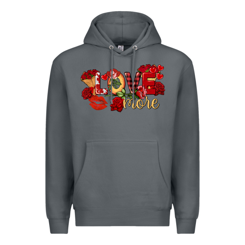 Love More Valentine's Day Premium Hoodie by FaDigitalArtStudio | Teevron