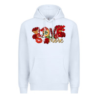 White Love more Valentine's Day Premium Hoodie - FaDigitalArtStudio