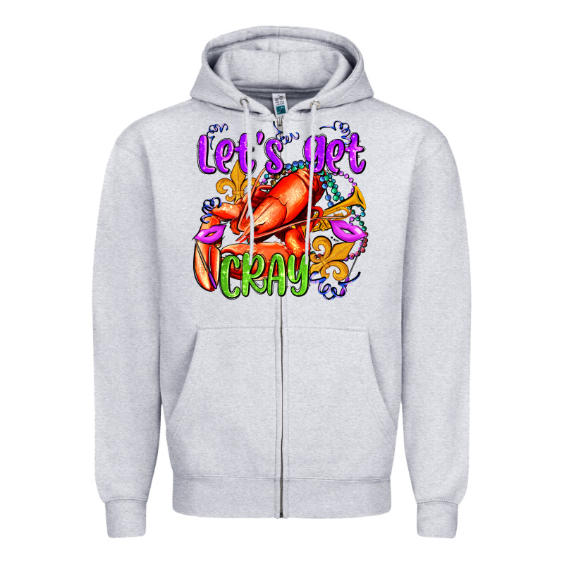 Let's Get Cray With Crawfish Olivia Zipper Hoodie by OliviaCreatesArt | Teevron