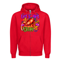 Red let's get cray with crawfish olivia Zipper Hoodie - OliviaCreatesArt