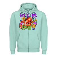 Seafoam let's get cray with crawfish olivia Zipper Hoodie - OliviaCreatesArt