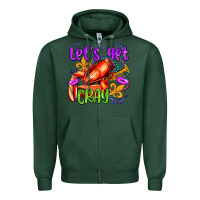 Sports Green let's get cray with crawfish olivia Zipper Hoodie - OliviaCreatesArt