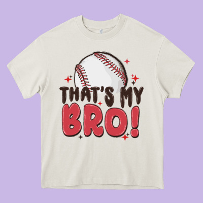 That's My Bro Heavy Core Tee Designed By Maliassmallbusiness