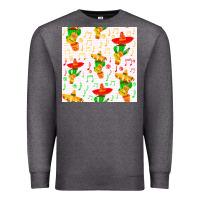 Charcoal Heather mexico seamless pattern Premium Sweatshirt - FaDigitalArtStudio