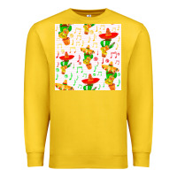 Lemon mexico seamless pattern Premium Sweatshirt - FaDigitalArtStudio