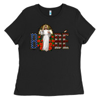 Black bebe jesus christ Ladies Tee - Jasminsmagicworld