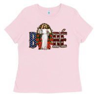 Bubblegum Pink bebe jesus christ Ladies Tee - Jasminsmagicworld