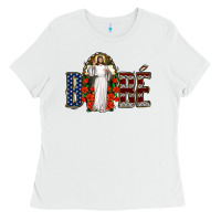 White bebe jesus christ Ladies Tee - Jasminsmagicworld