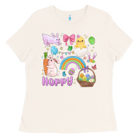 Bone easter hoppy bunny Ladies Tee - MaliasSmallBusiness