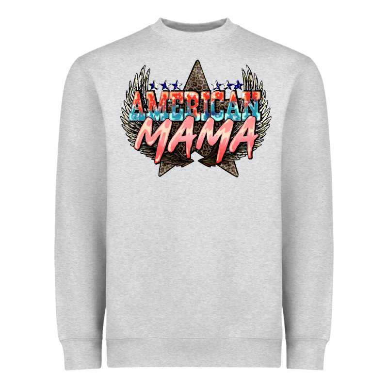 American Mama 4th Of July Heavyweight Sweatshirt by HowdyJamesFarm | Teevron