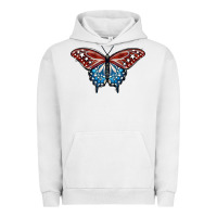 Pigment Lunar Rock Patriotic American Butterfly Urban Hoodie - LillyAllenDesigns
