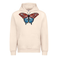 Sandshell Patriotic American Butterfly Urban Hoodie - LillyAllenDesigns
