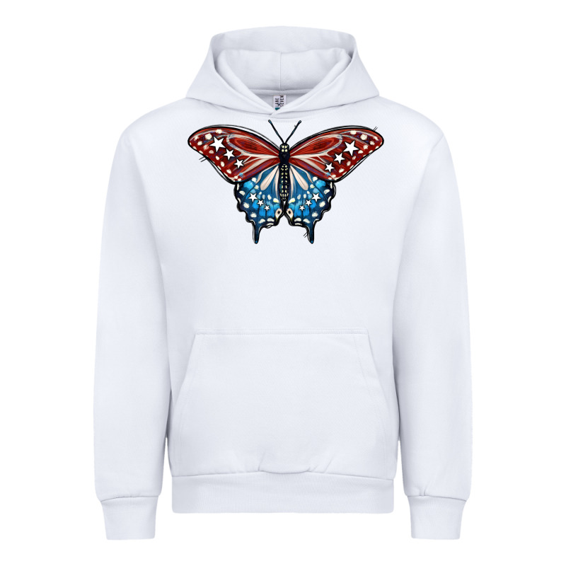 Patriotic American Butterfly Urban Hoodie by LillyAllenDesigns | Teevron