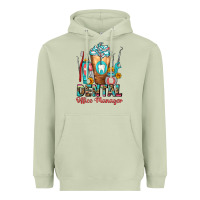 Matcha dental office manager cold drink frappe Heavyweight Hoodie - FaDigitalArtStudio