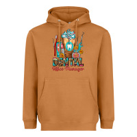 Meerkat dental office manager cold drink frappe Heavyweight Hoodie - FaDigitalArtStudio