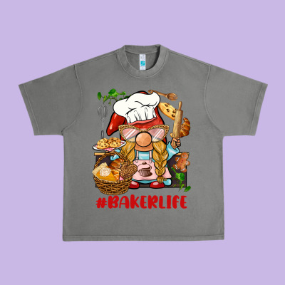 Baker Life Gnome Urban Heavy Tee Designed By Barkaloodesign