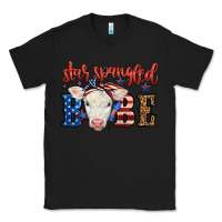 Black Western Star Spangled Baby Cow Classic Tee - LillyAllenDesigns