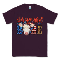 Plum Western Star Spangled Baby Cow Classic Tee - LillyAllenDesigns