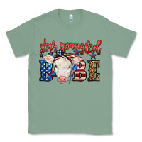 Sage Western Star Spangled Baby Cow Classic Tee - LillyAllenDesigns