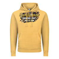 Vintage Mustard god fidence knowing i can't but he can Vintage Hoodie - Artiststas