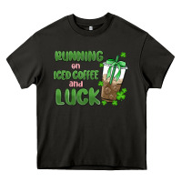 Asphalt iced coffee and luck Heavy Core Tee - MaliasSmallBusiness