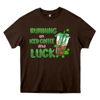 Iced Coffee And Luck Heavy Core Tee | Teevron