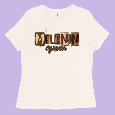 Melanin Queen Ladies Tee Designed By Maliassmallbusiness