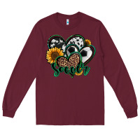 Burgundy soccer hearts Long Sleeve Tee - Jasminsmagicworld
