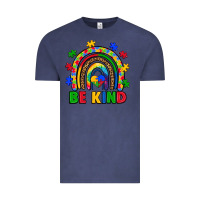 Vintage Denim autism awareness rainbow Vintage Tee - Artiststas