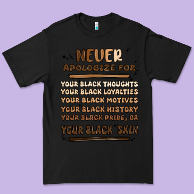 Never Apologize Premium Tee Designed By Maliassmallbusiness