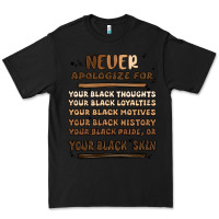 Black never apologize Premium Tee - MaliasSmallBusiness