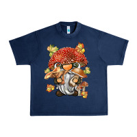 Navy mushroom gnome Urban Heavy Tee - BarkalooDesign