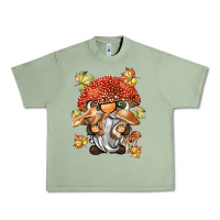 Oil Green mushroom gnome Urban Heavy Tee - BarkalooDesign