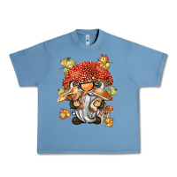 Pebble Blue mushroom gnome Urban Heavy Tee - BarkalooDesign