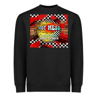 Black hot mess daddy of both Heavyweight Sweatshirt - TumblerDesignByShophia