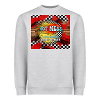 Heather Grey hot mess daddy of both Heavyweight Sweatshirt - TumblerDesignByShophia
