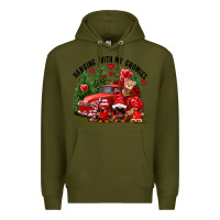 Army Green Valentine's Day hanging with my gnomies Premium Hoodie - FaDigitalArtStudio