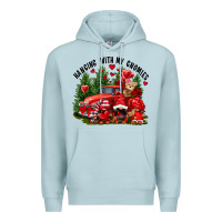Blue Mist Valentine's Day hanging with my gnomies Premium Hoodie - FaDigitalArtStudio