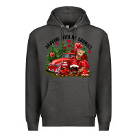 Charcoal Heather Valentine's Day hanging with my gnomies Premium Hoodie - FaDigitalArtStudio