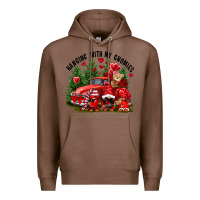 Chestnut Valentine's Day hanging with my gnomies Premium Hoodie - FaDigitalArtStudio