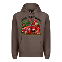 Coffee Valentine's Day hanging with my gnomies Premium Hoodie - FaDigitalArtStudio