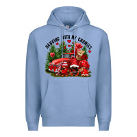 Colony Blue Valentine's Day hanging with my gnomies Premium Hoodie - FaDigitalArtStudio