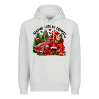 Dove Grey Valentine's Day hanging with my gnomies Premium Hoodie - FaDigitalArtStudio