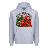 Heather Grey Valentine's Day hanging with my gnomies Premium Hoodie - FaDigitalArtStudio
