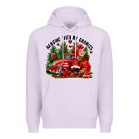 Lilac Valentine's Day hanging with my gnomies Premium Hoodie - FaDigitalArtStudio